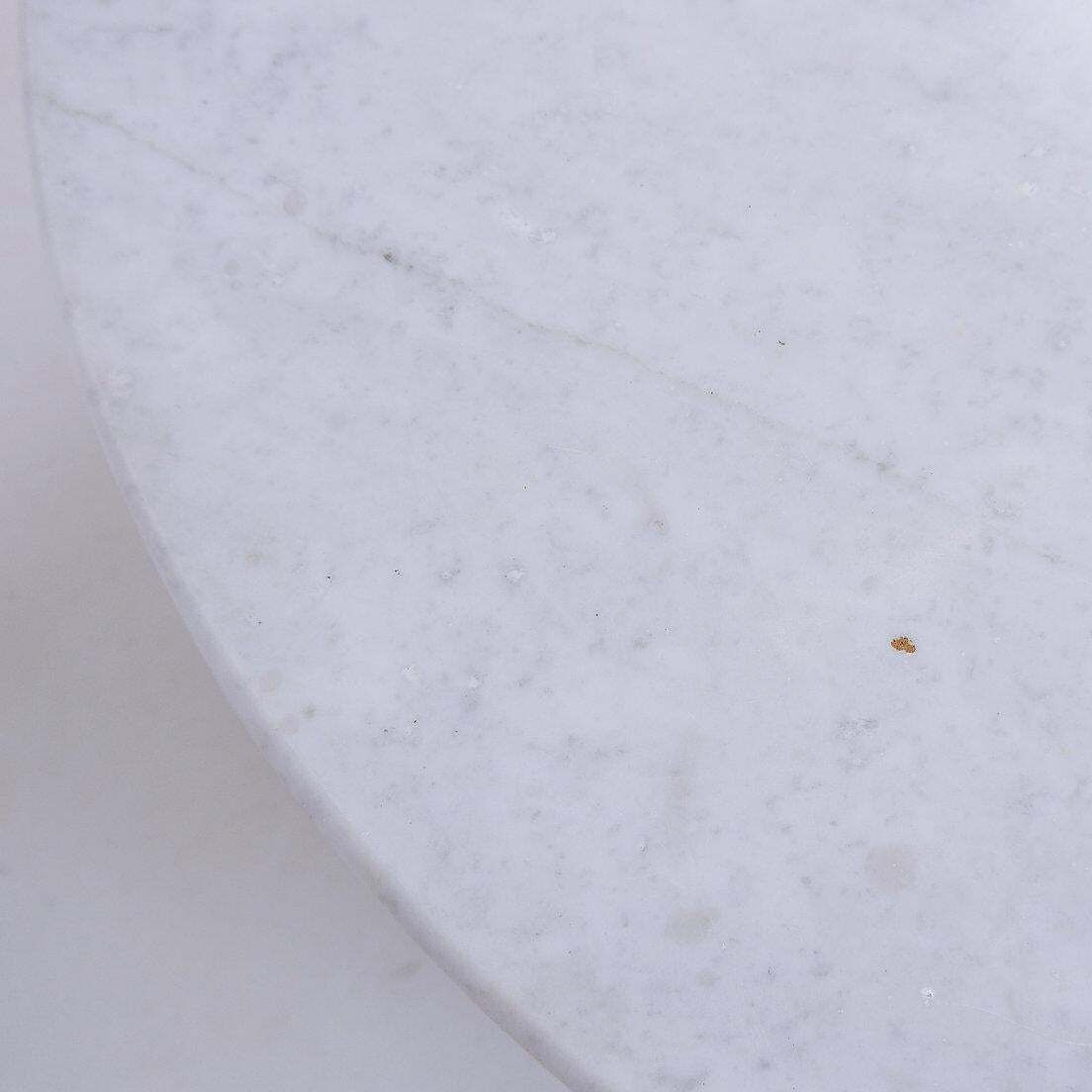 Furniture Jan Vlug Large Coffee Table With Round Marble Top ø85,5cm   1970s  Belgium photo