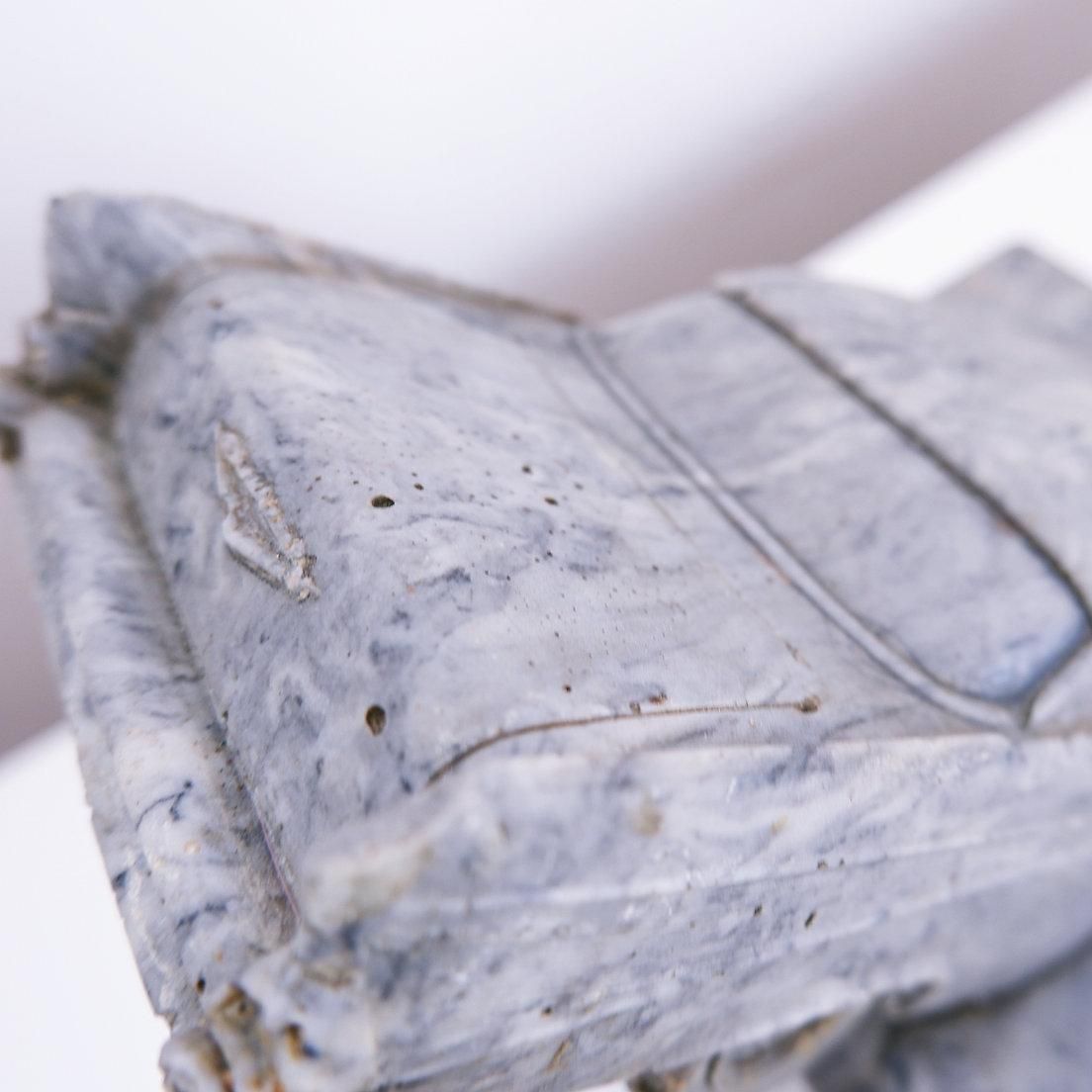 photo furniture Cast Resin Sculpture "La Mort De L'automobile" Of The Work Of Fernand Flausch