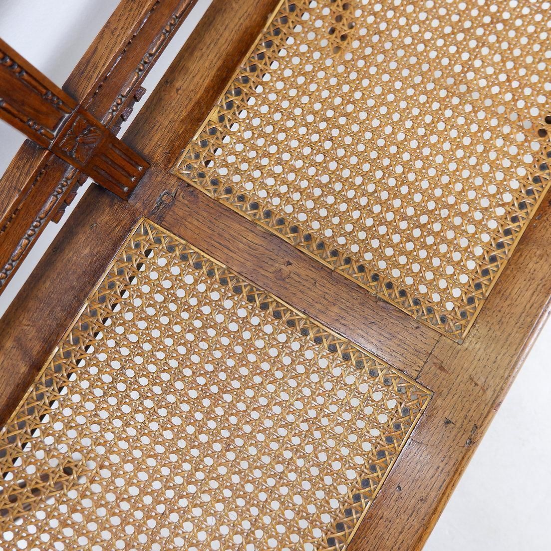 photo furniture Neoclassical Style Bench Carved Lyres On The Seat Back   20th