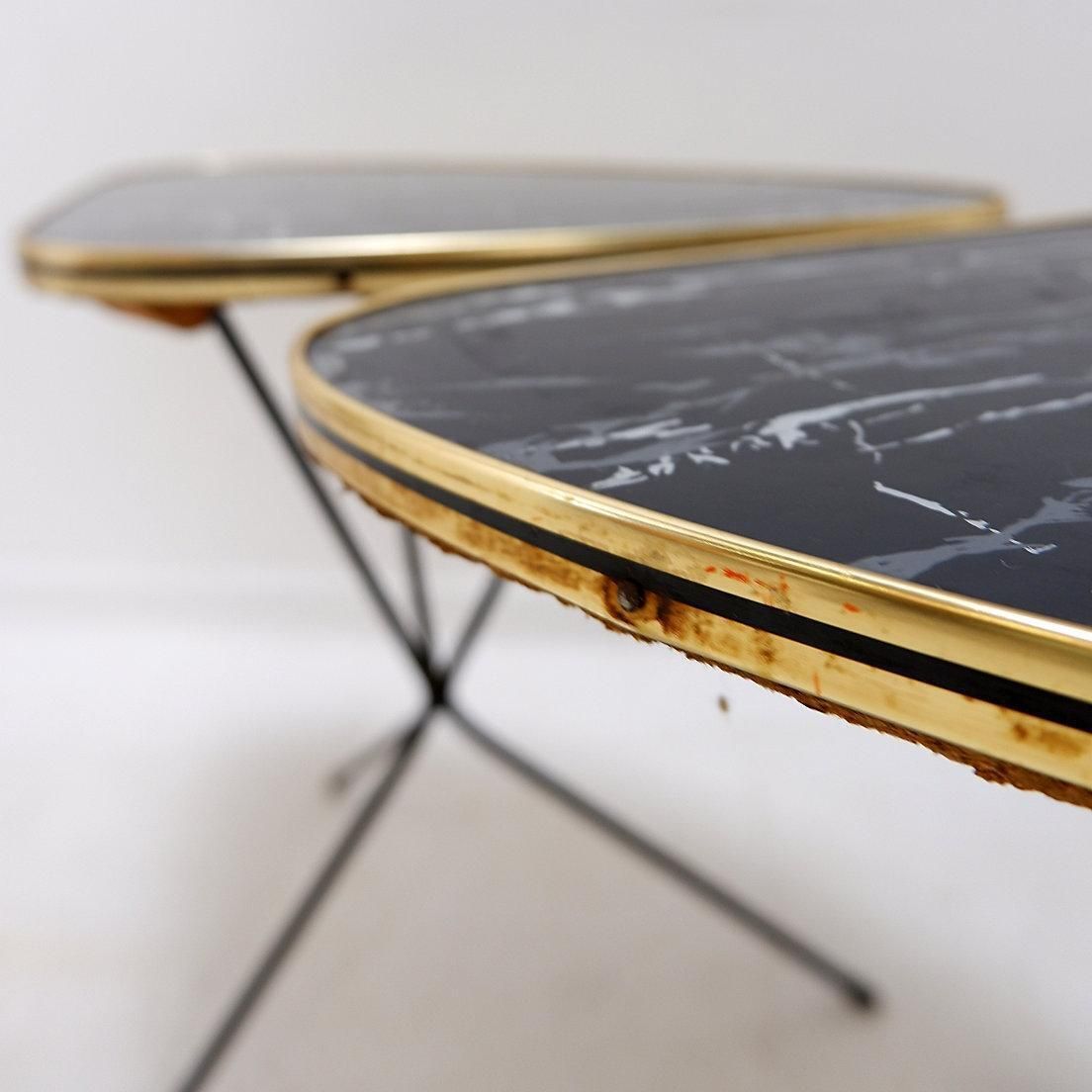 Pair Of Atomic Expo Tripod Tables From Erdal, 1950s photo Furniture