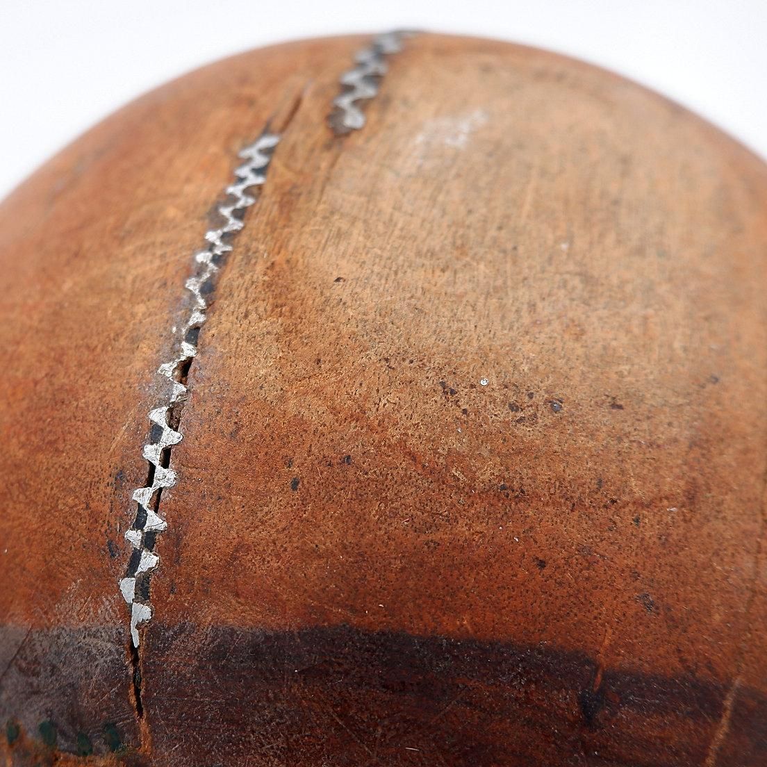Home Decor Large Carved Tribal Wooden Bowl, Wabi Sabi Style, 20th Century, 32.5cm photo