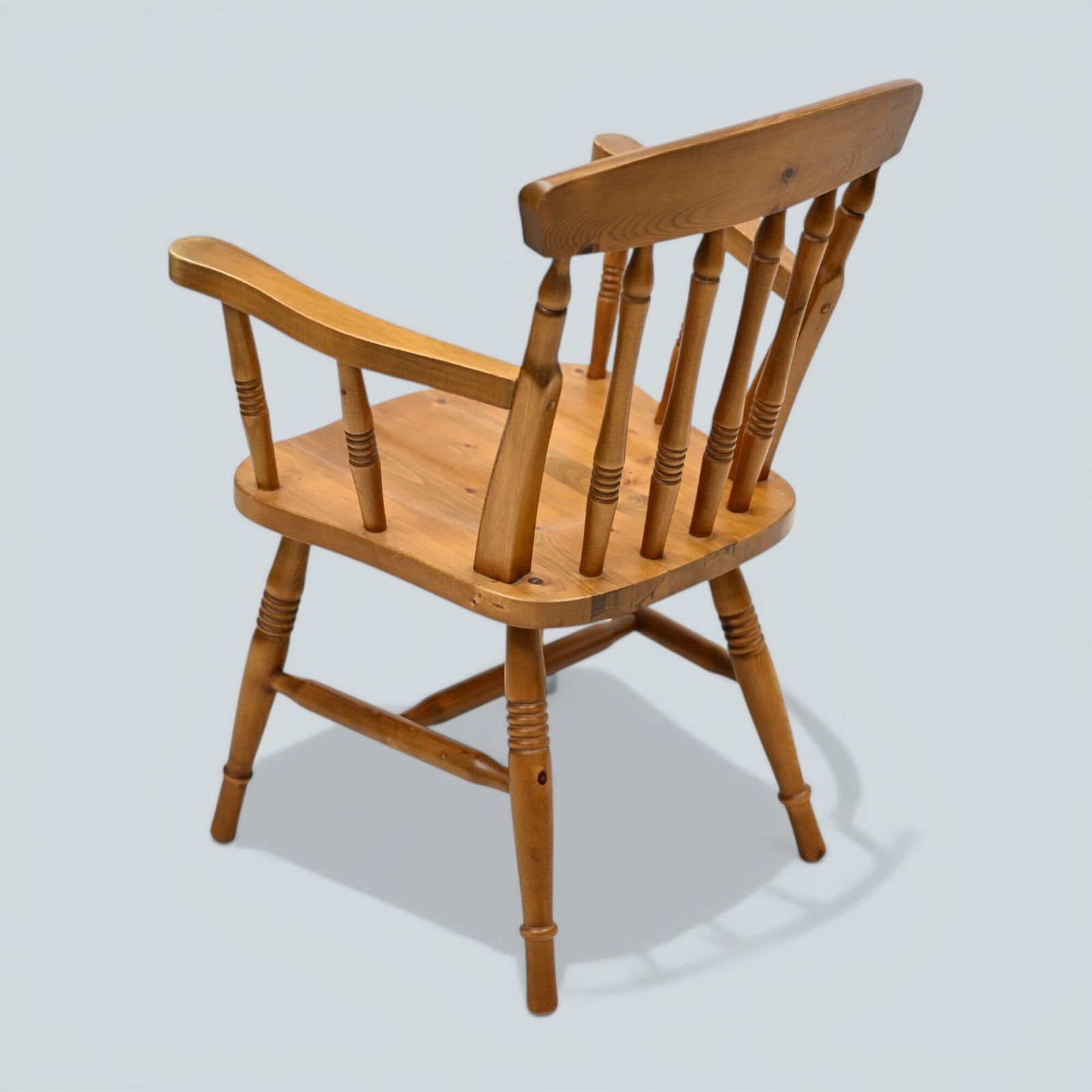 Pine Farmhouse Kitchen Chair Knotted Pine Vintage Country Style Free Uk Delivery photo 237.0