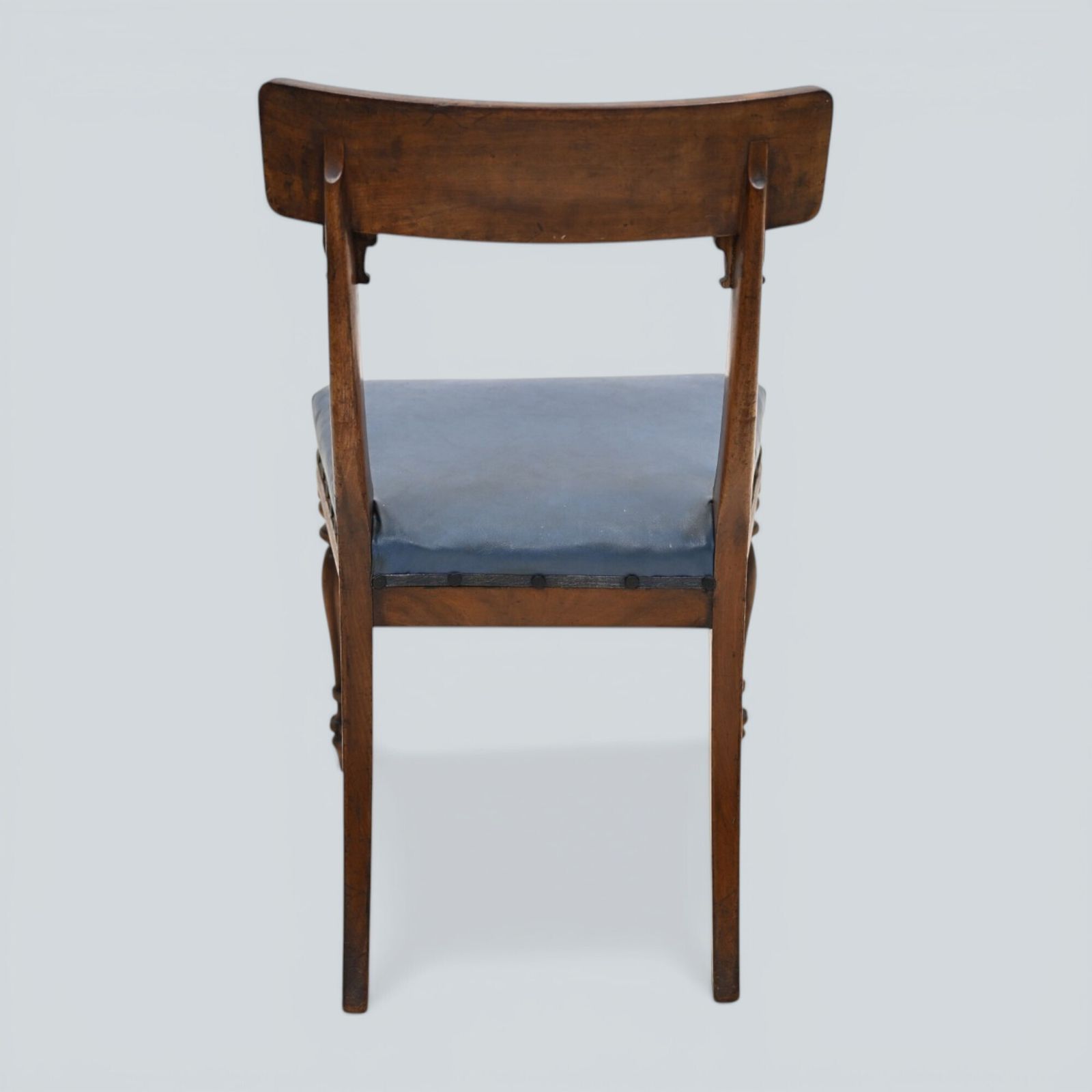 Early Victorian Dining Chairs Mahogany Faux Leather Upholstery Free Uk Delivery photo buy