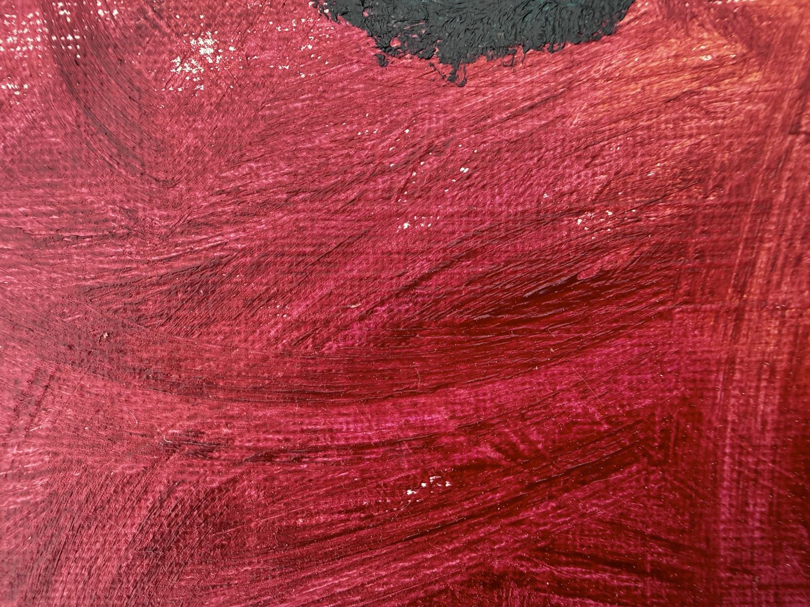 Dios Y Medio Grande Peinture Abstraite Symbolique Cramoisi Néo-Expressionniste Art Contemporain Huile 2026 photo 1200.0