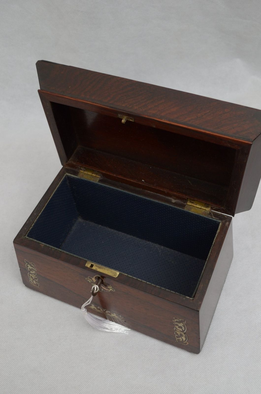 Regency Rosewood Sarcophagus Jewellery Box Tea Caddy photo 275.0