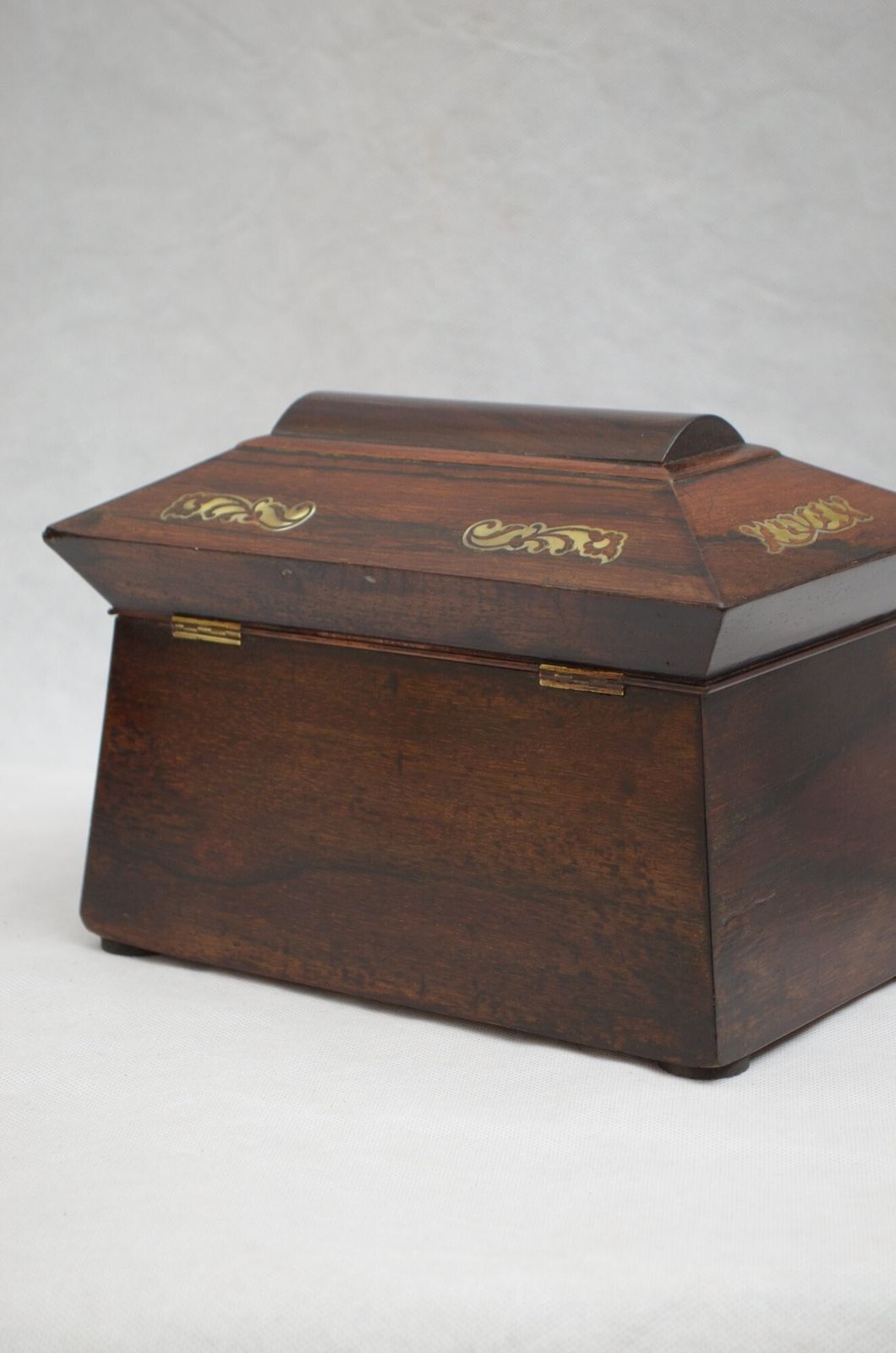 Regency Rosewood Sarcophagus Jewellery Box Tea Caddy photo buy