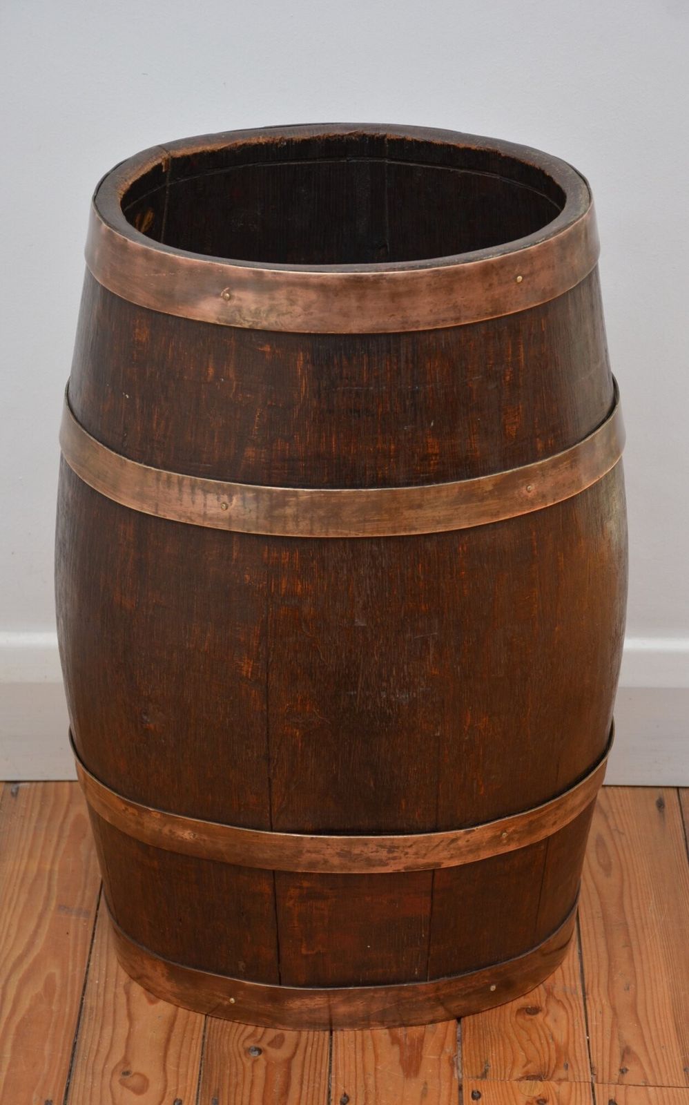 Victorian Oak Country House Coopered Barrel Umbrella Stand photo furniture