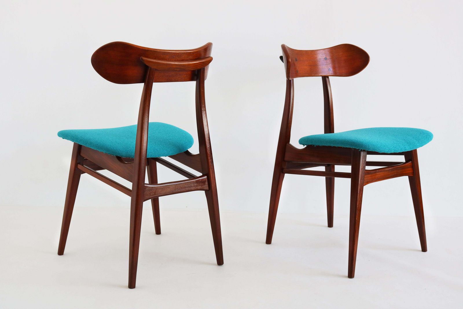 Set Of 6 Dining Chairs By Louis Van Teeffelen Model: Kastrup 1950 Dutch Design photo for sale