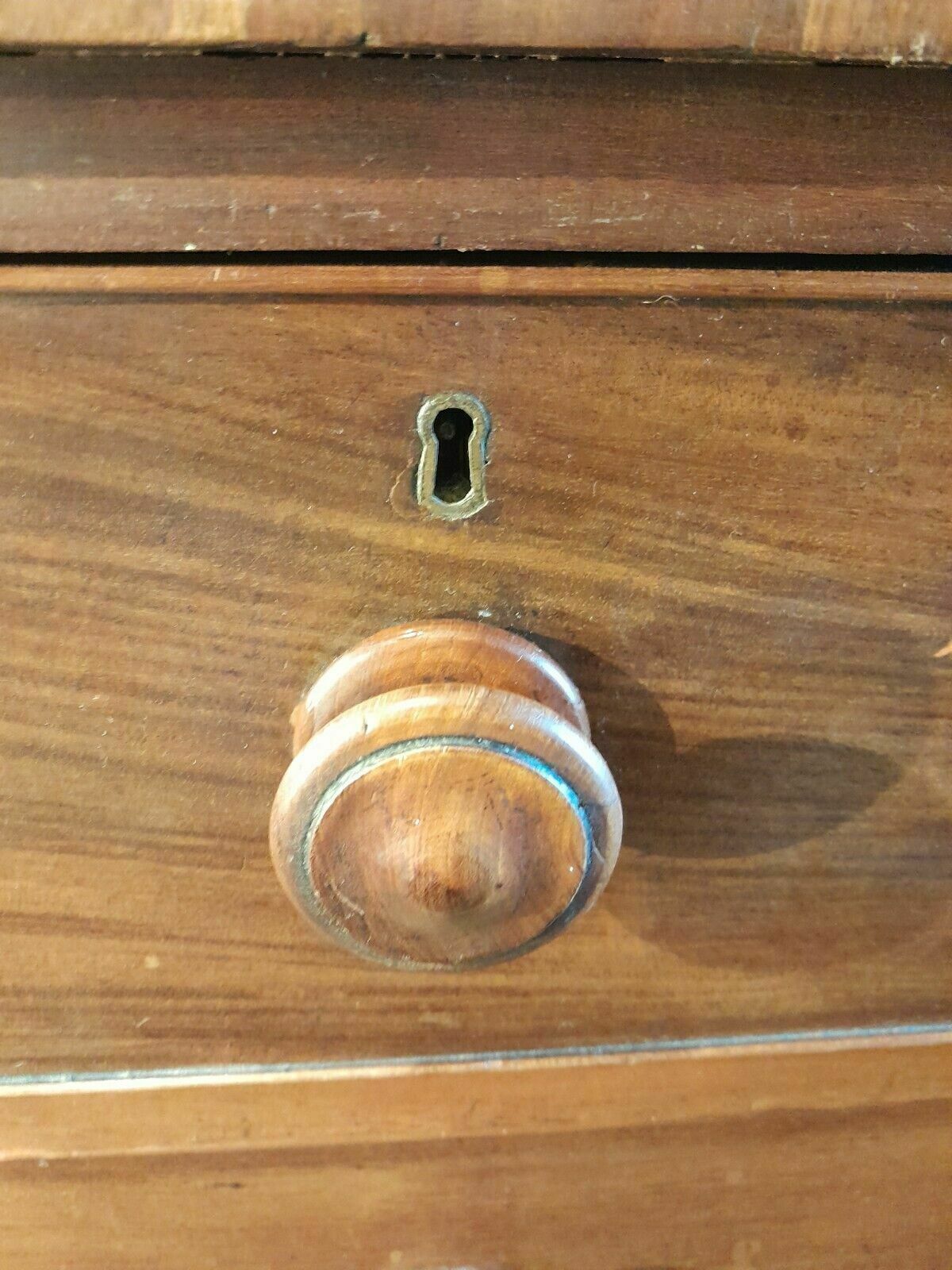 Large Victorian Chest Of 2 Short Over 3 Long Drawers photo vintage
