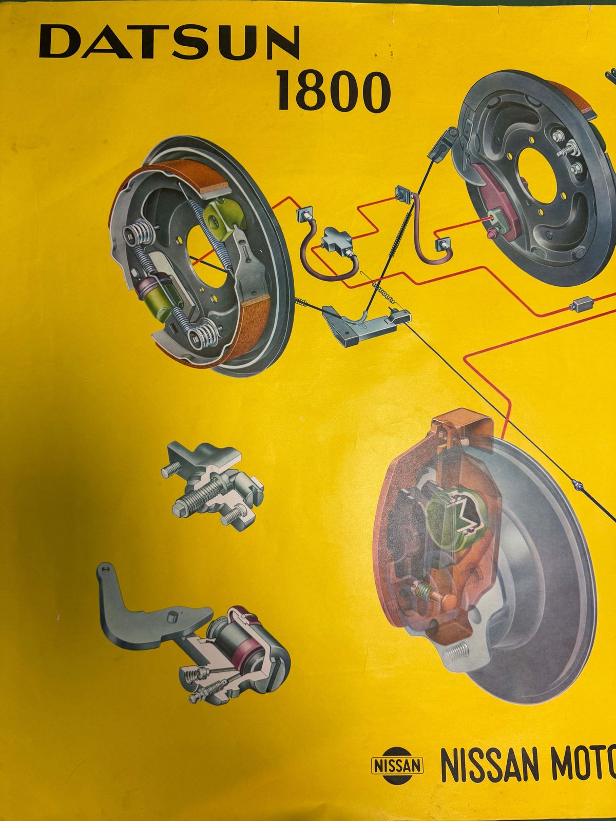 1960s Datsun 1800 Dealership Poster photo for sale