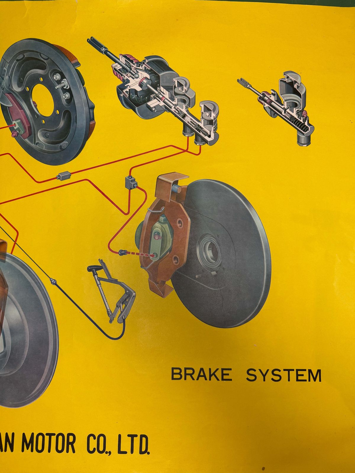 1960s Datsun 1800 Dealership Poster photo Art