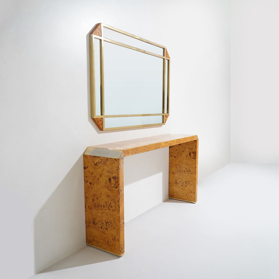 3190.0 Console In Briar Root By Mario Falcone For Fratelli Turri, 1970s photo