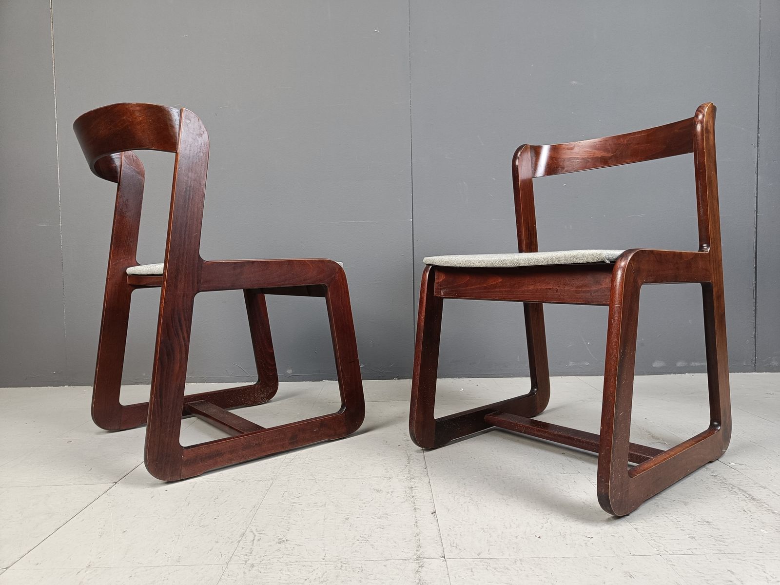 Set Of 6 Vintage Dining Chairs By Mario Sabot, 1970s photo buy