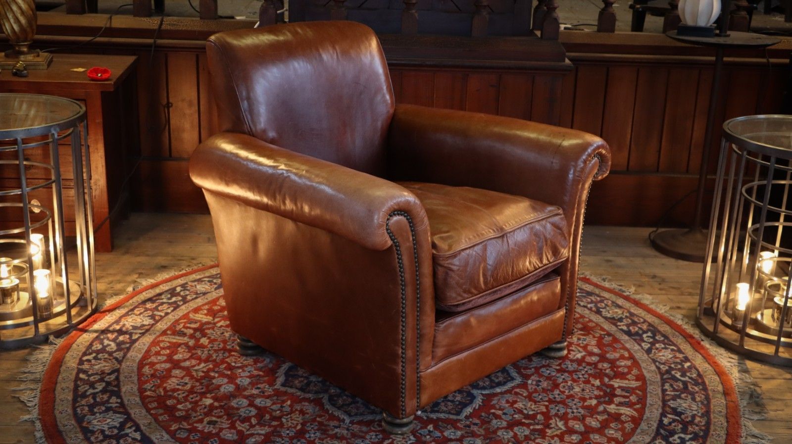 Superb Chairs Of Bath Club Leather Armchair Antique Saddle Tan Reversible Seat🚚 photo buy