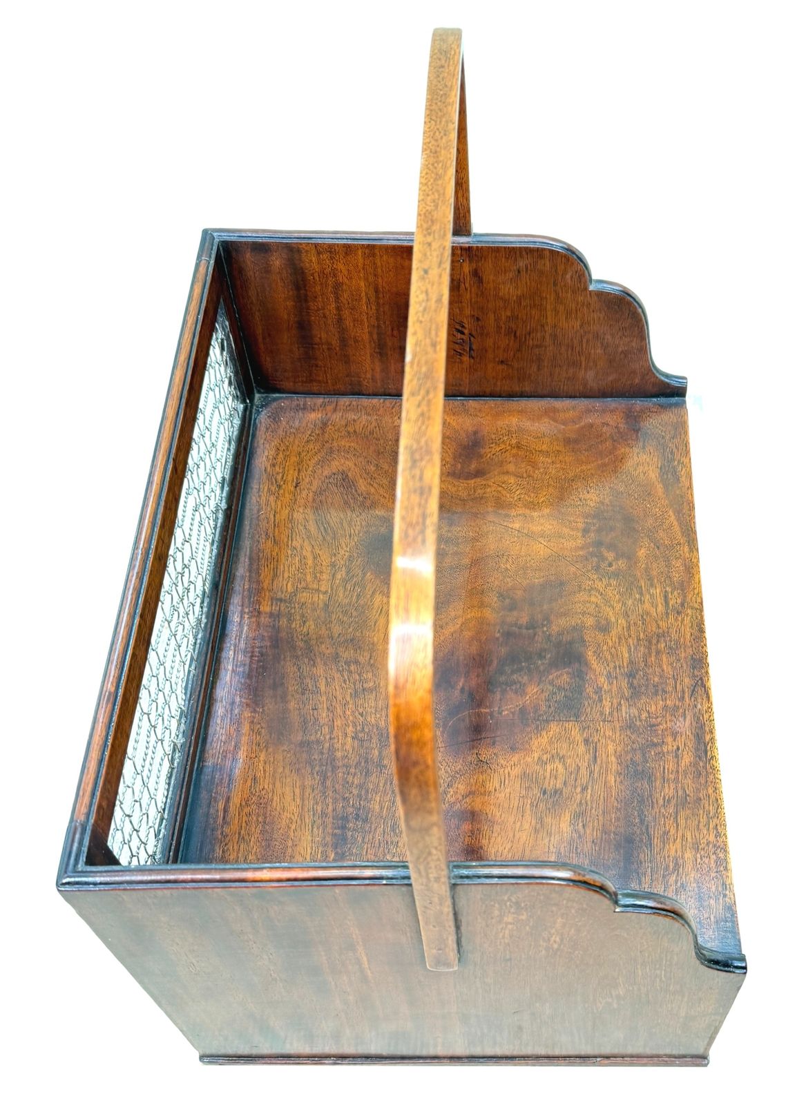 Rare 18th Century Georgian Mahogany Book Carrier Stand (England, Circa 1740) photo for sale