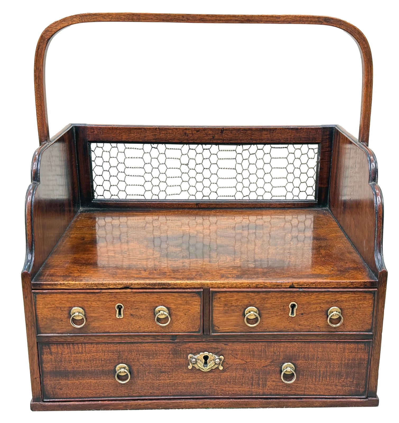 photo furniture Porte-livres de bureau géorgien en acajou, XVIIIe siècle (Angleterre, vers 1740)