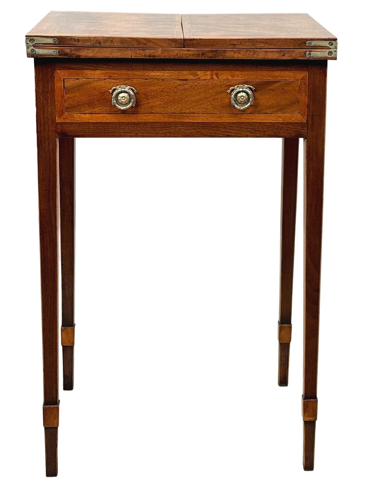 Table de jeu de patience georgienne en acajou, XVIIIe siècle (Angleterre, vers 1780) photo vinterior