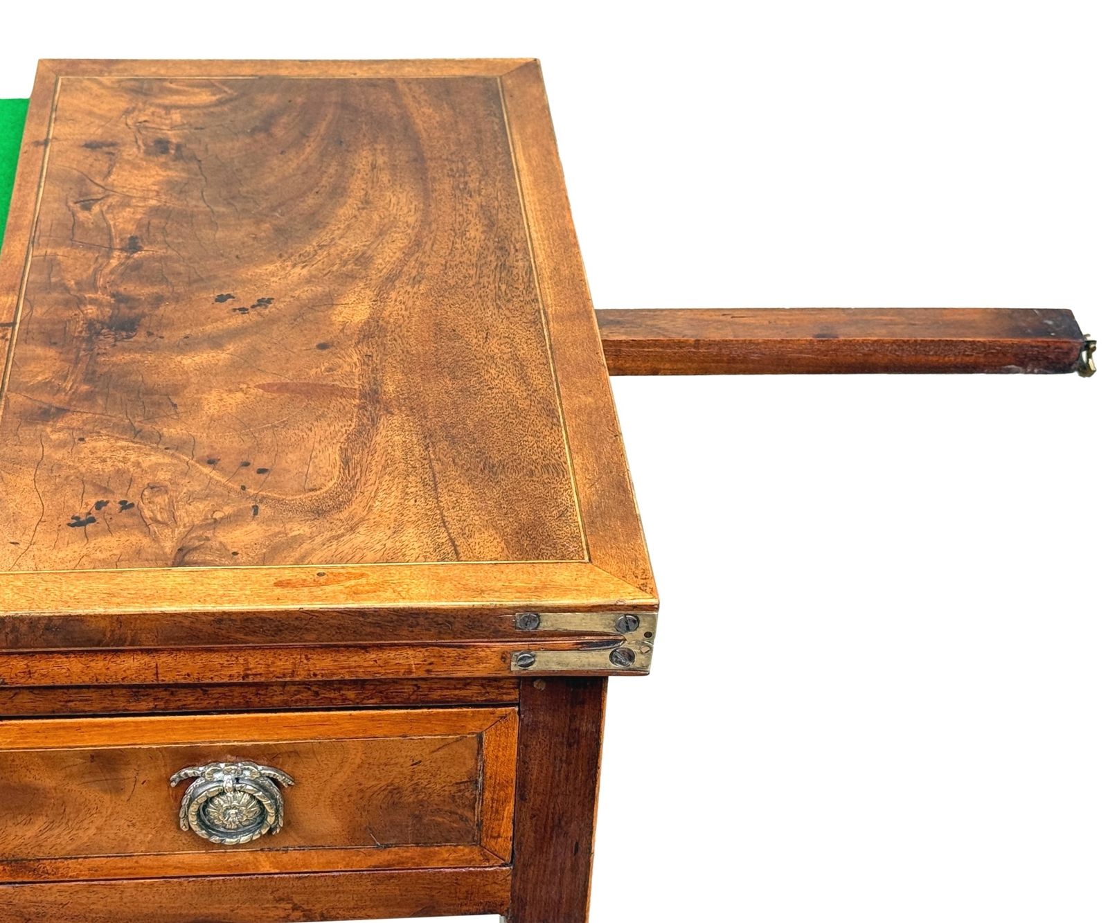 Furniture Georgian 18th Century Mahogany Patience Card Games Table (England, Circa 1780) photo