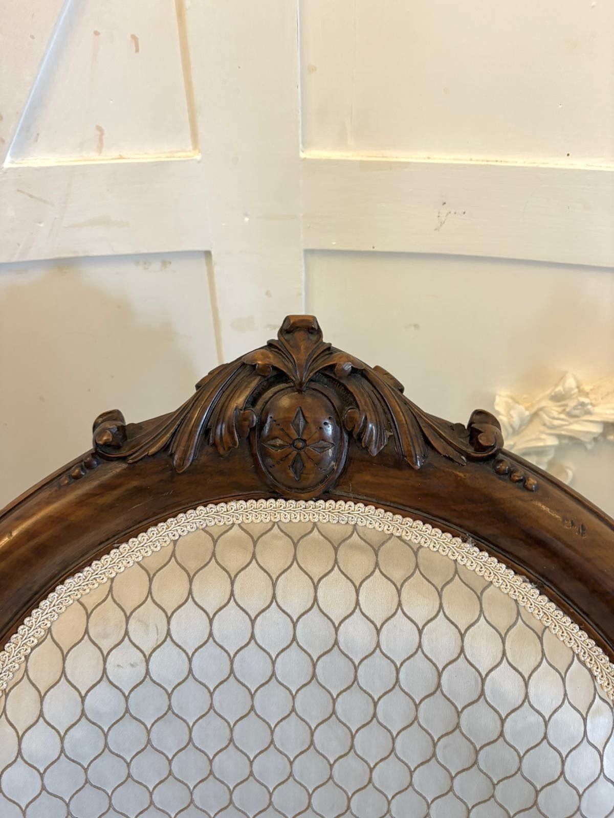 photo for sale Antique 19th Century Carved Walnut 11 Piece Salon/Drawing Room Suite