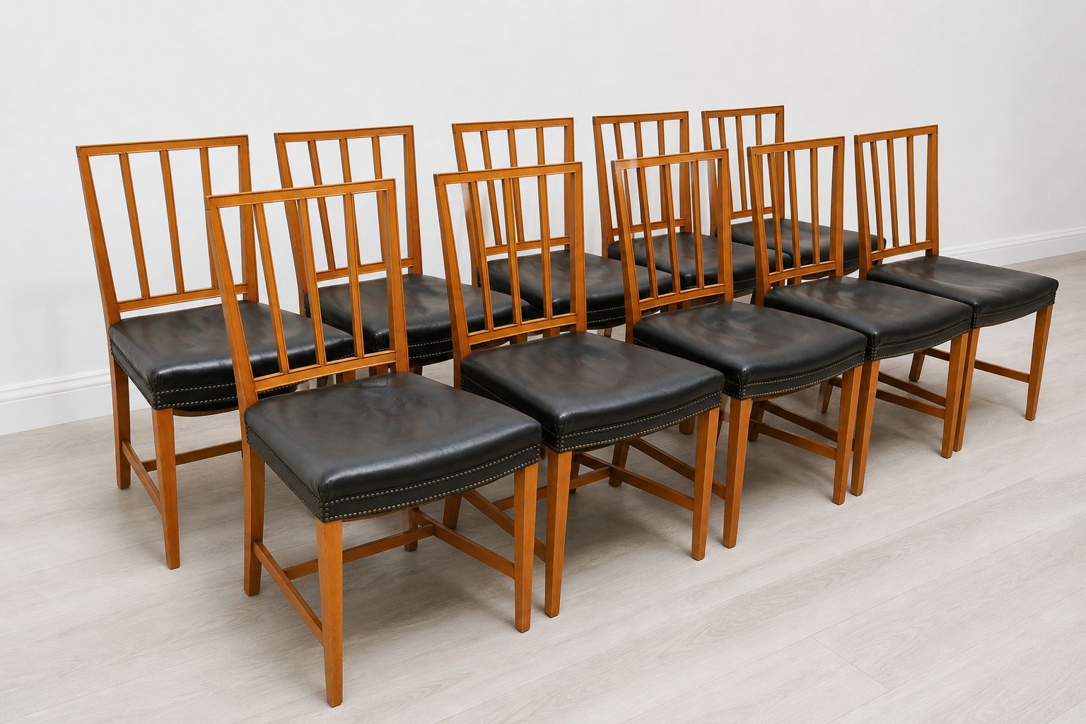 10 X Frank Josef Chairs Model 620 Svenskt Tenn Walnut Swedish photo furniture