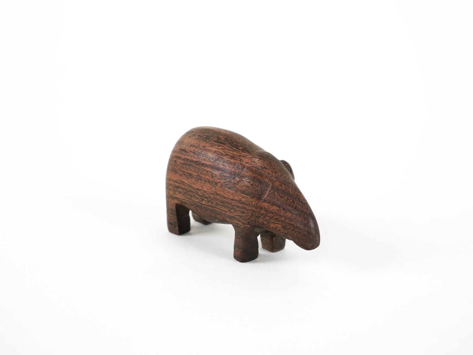 Wooden Animal Figurine, Danish Design, 1970s, Made In Denmark photo vinterior