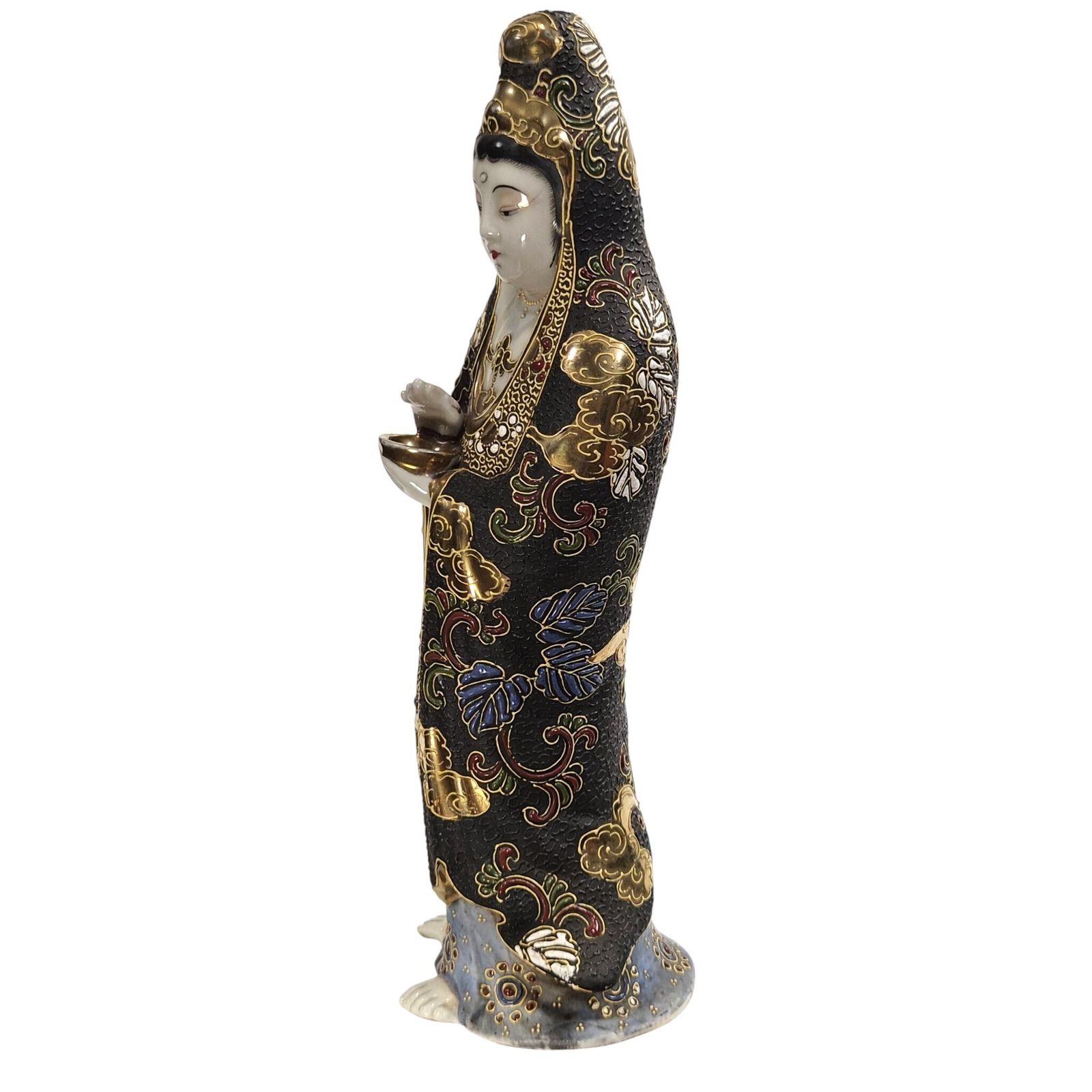 Japanese Kutani Kannon Figure, Goddess Of Mercy (Guanyin), C.1920 photo furniture