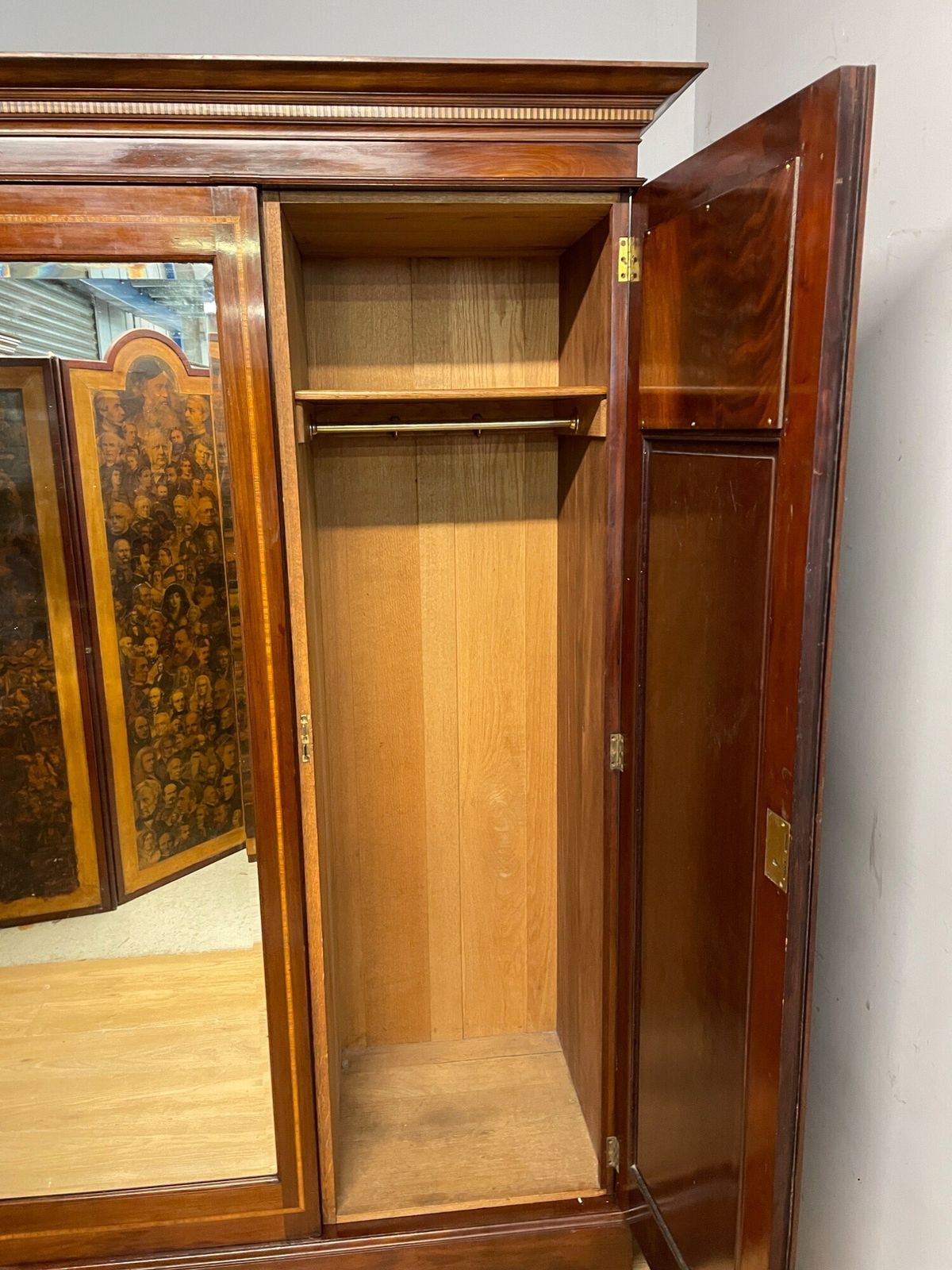 Late C19th Inlaid Mahogany Wardrobe By Maple And Co London photo buy