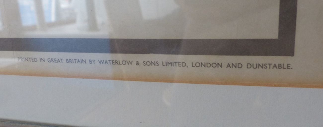 Vintage Original 1950 British Railways 'Holiday Travel' Colour Lithograph Poster photo buy