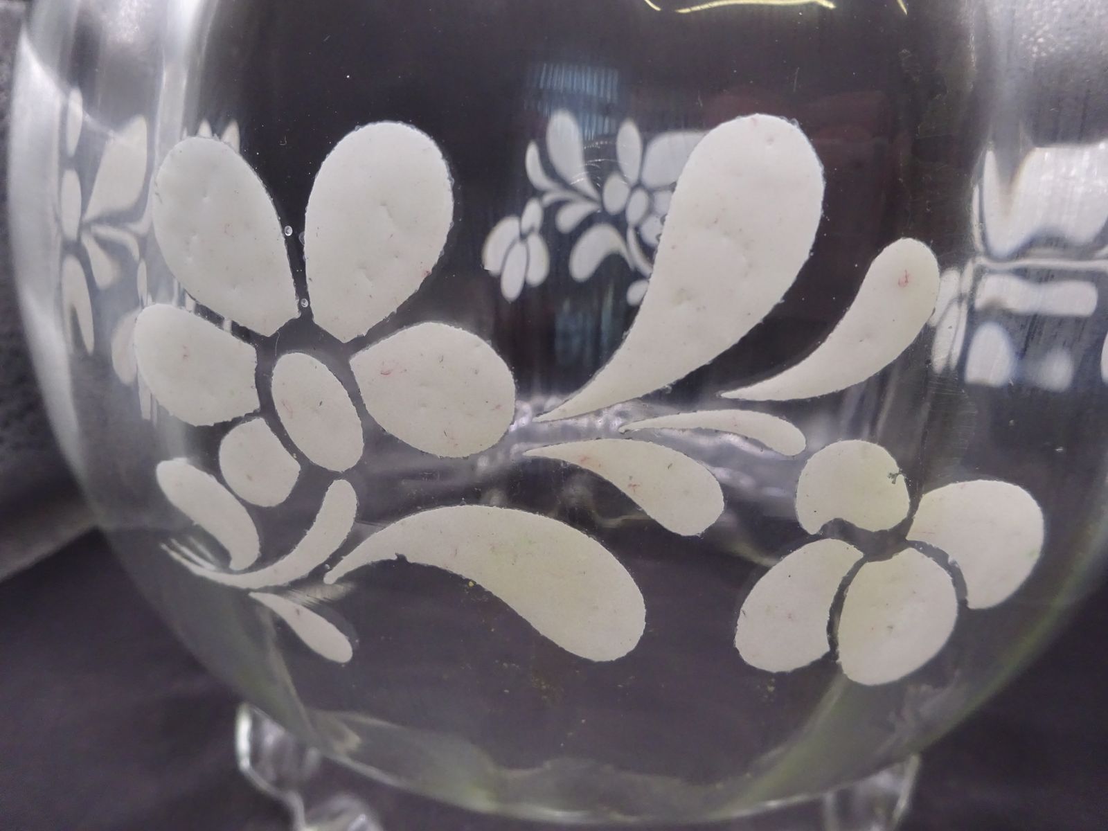photo for sale Mid Century French Ribbed Glass Light Shade 43mm Fitter