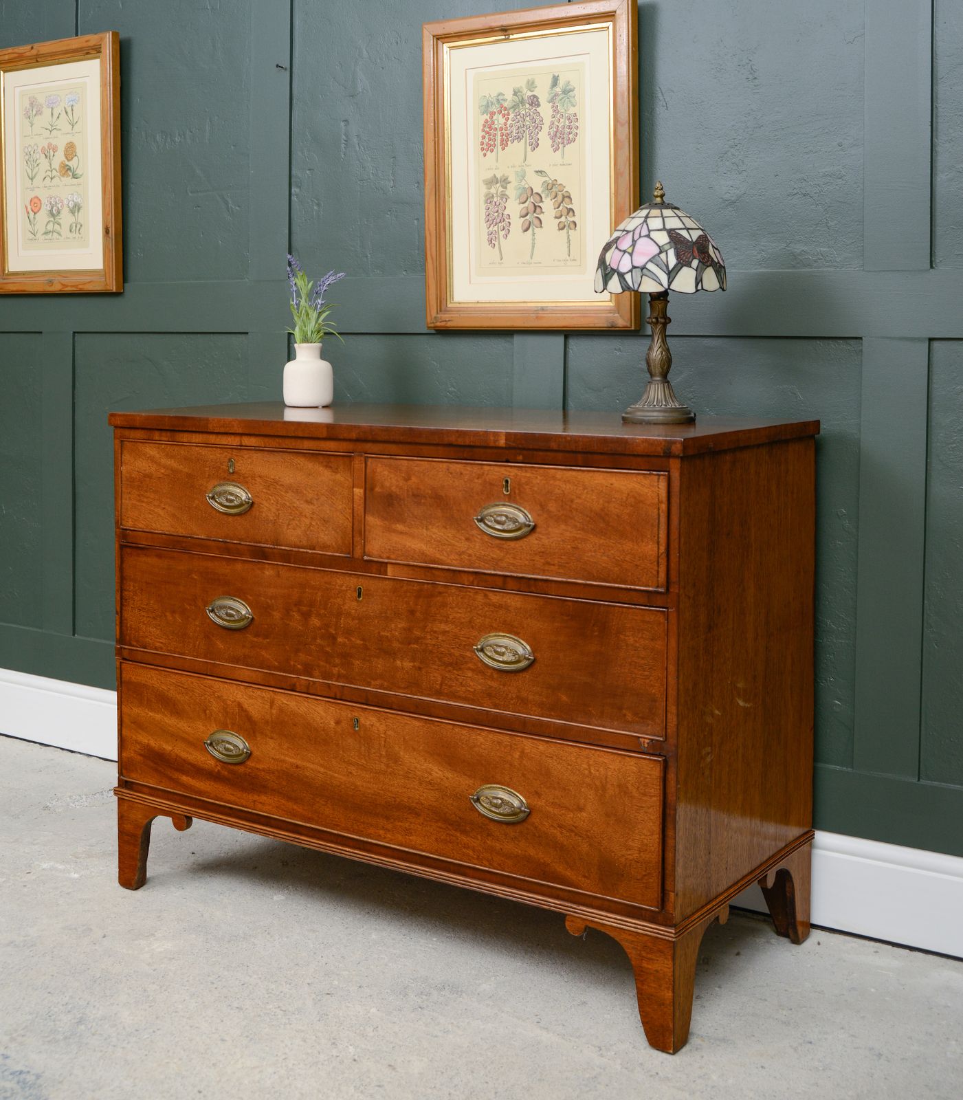 Georgian Mahogany Chest Of Drawers   2 Over 2 photo vinterior