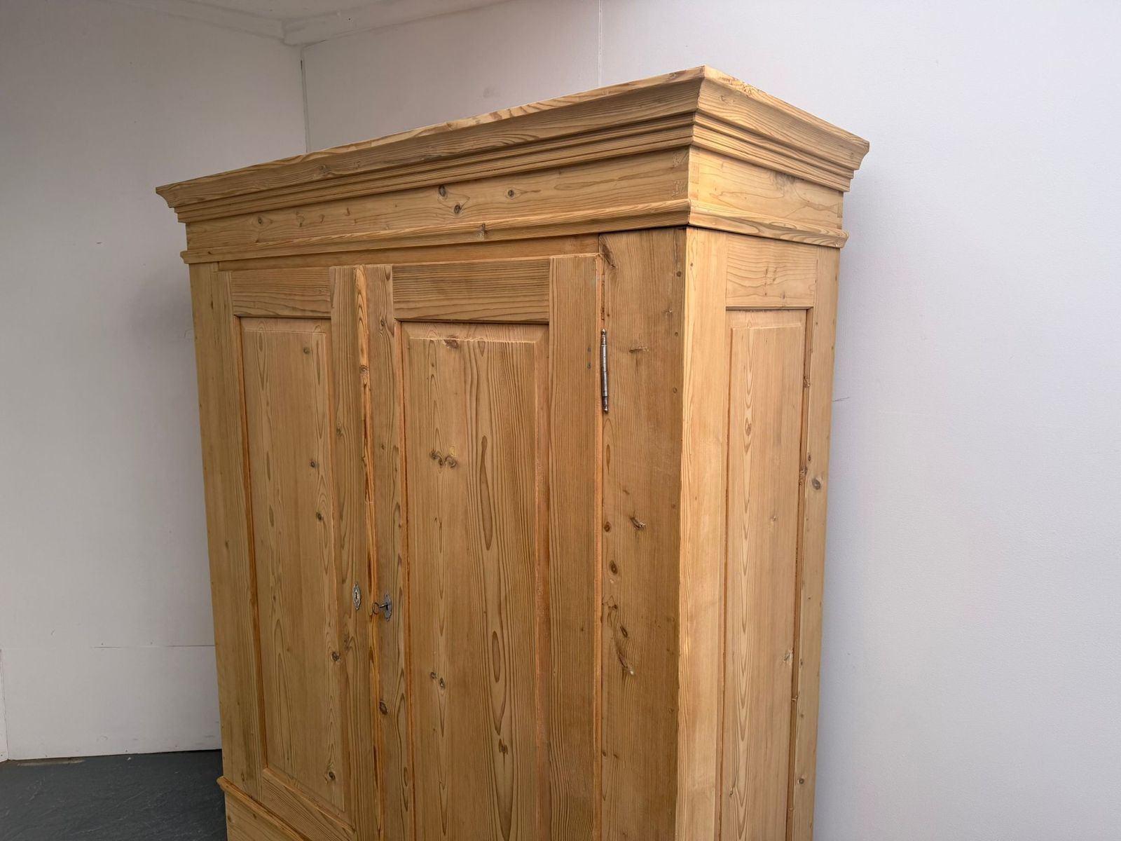 An Amazing Georgian Pine Knockdown Wardrobe To Paint /Wax photo furniture