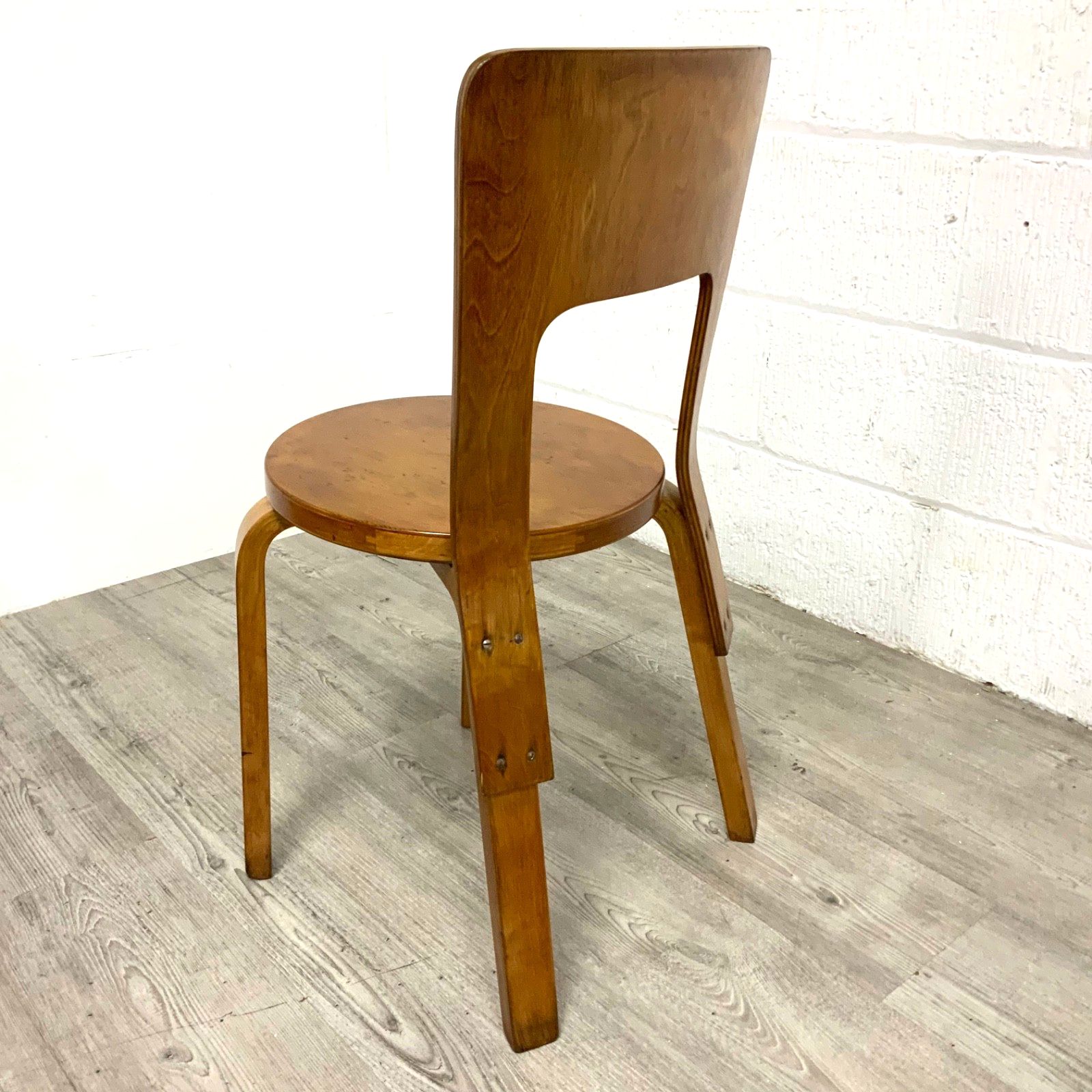 Furniture A Set Of 4 Original “Finmar” Alvar Aalto Model 66 Dining Chairs 1930s Artek photo
