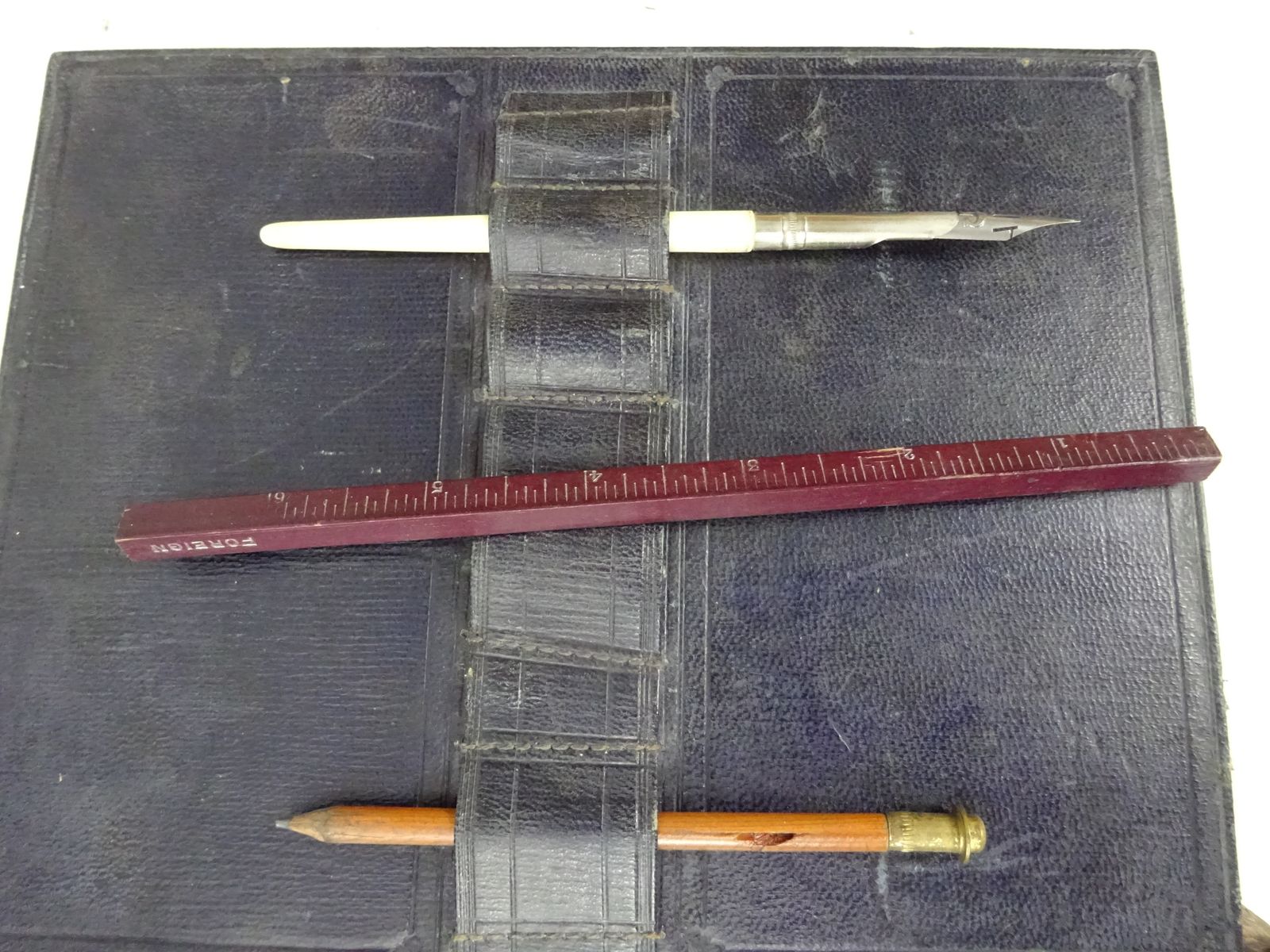 photo for sale Book Form George Austin Mid 1800s Portable Campaign Writing Slope For Restoration