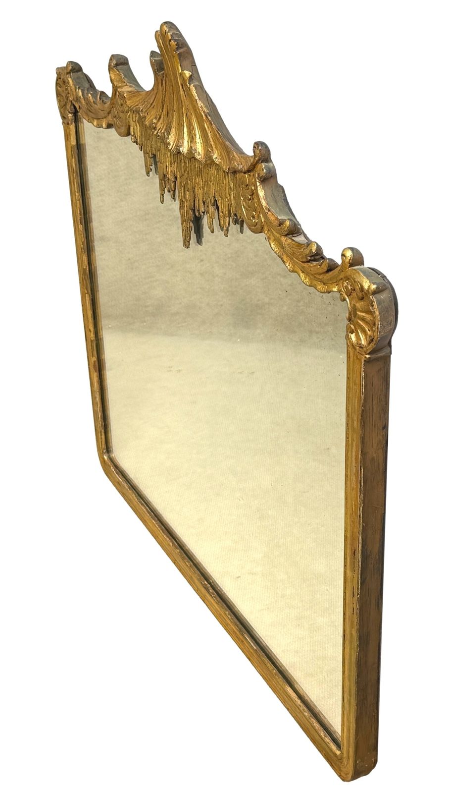 Late 19th Century Giltwood & Gesso Carved Wall Mirror (England, Circa 1880) photo Home Decor