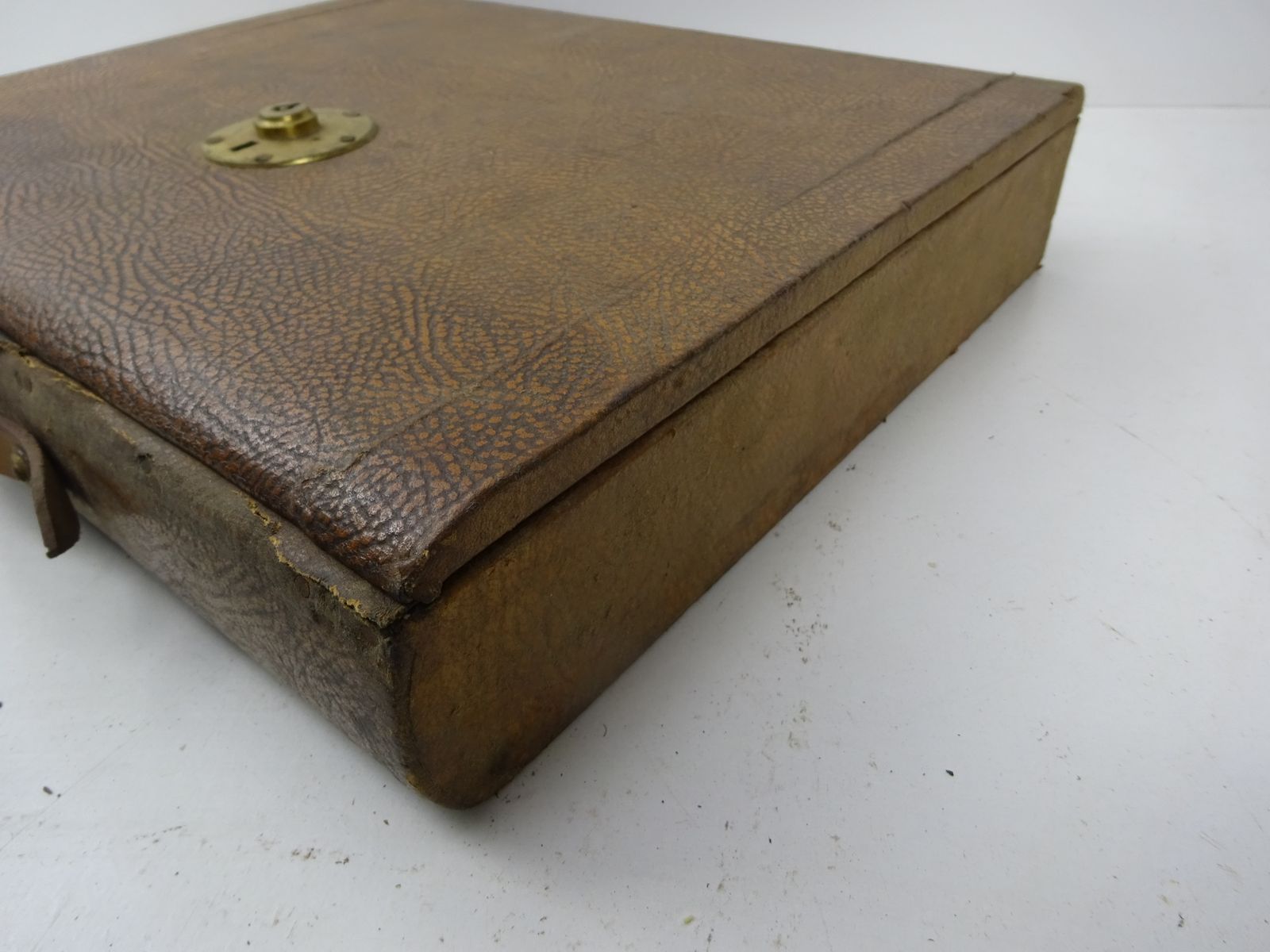 photo vinterior Book Form George Austin Mid 1800s Portable Campaign Writing Slope For Restoration