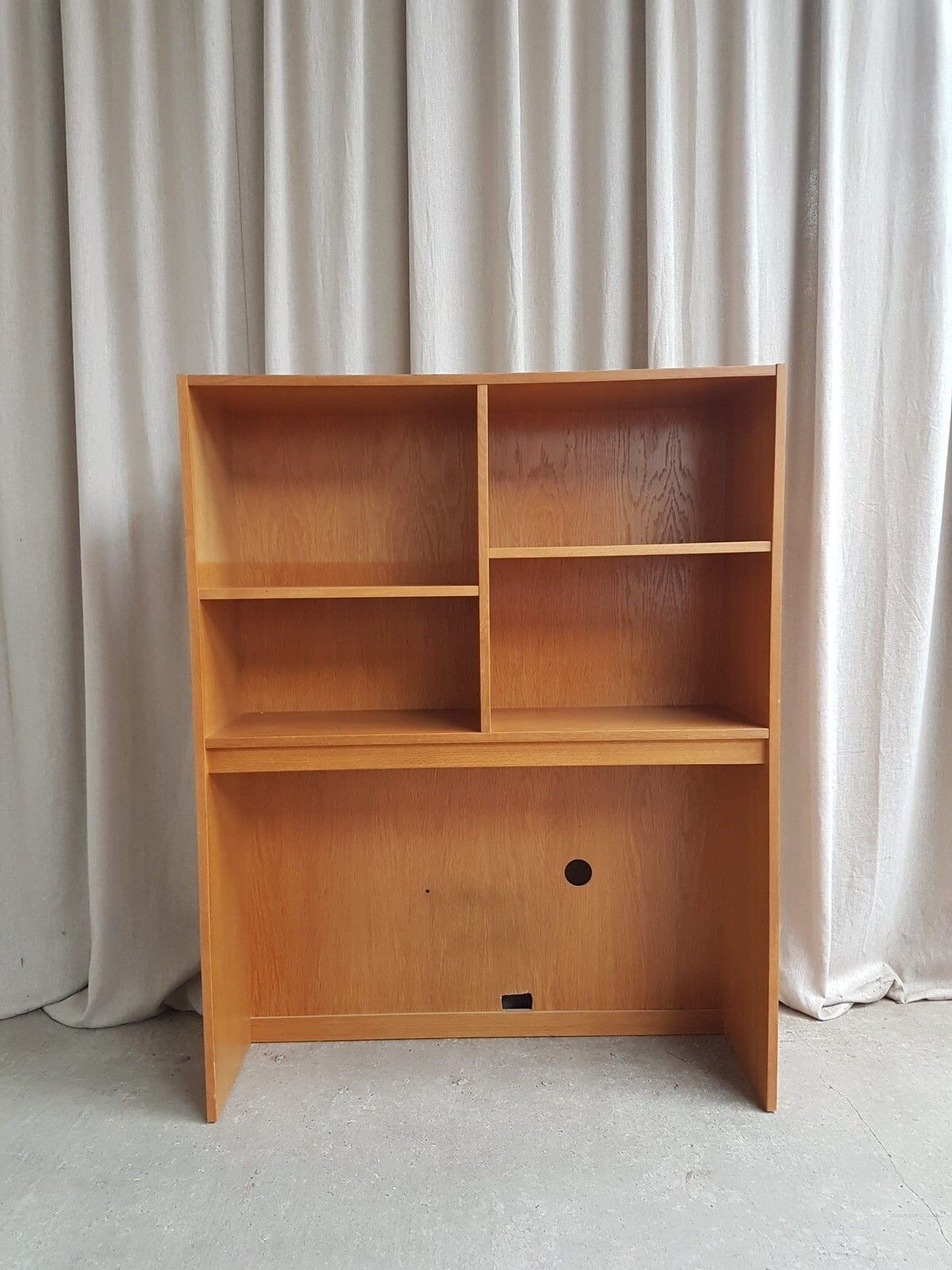 Vtg Mid Century Danish Oak Bookcase Shelving Wall Unit Retro Scandi R470 photo for sale