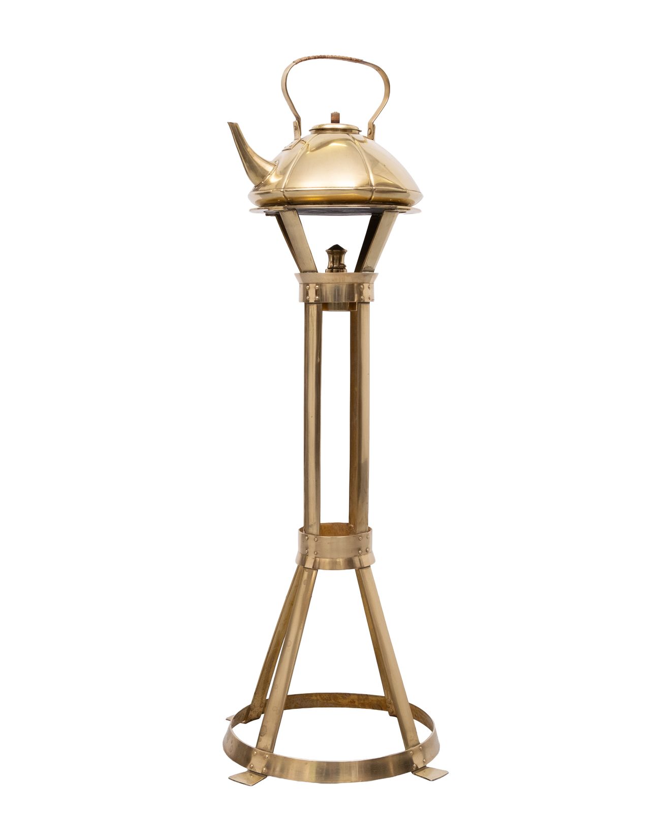 Amsterdam School Jan Eisenloeffel Spirit Kettle On Stand 1905 Holland