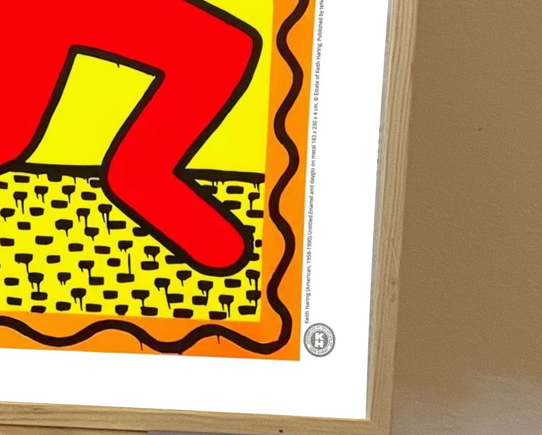 Keith Haring – “Dancing Dogs” Framed Pop Art Print photo buy