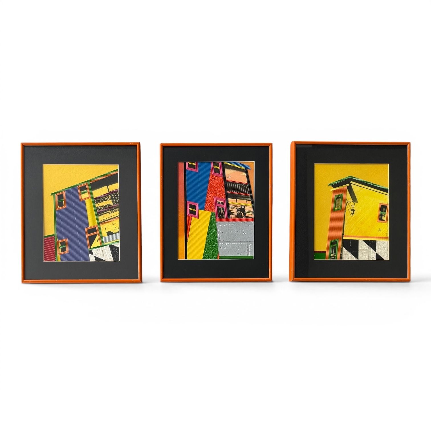 475.0 Daniel Horacio Aguirre (1950 2021), Trio Of Mixed Media Architectural Studies, Circa 1990 photo