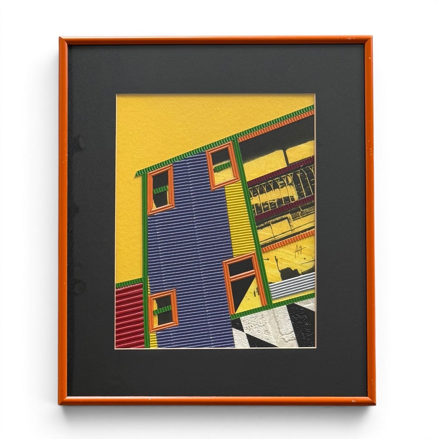 photo vintage Daniel Horacio Aguirre (1950 2021), Trio Of Mixed Media Architectural Studies, Circa 1990