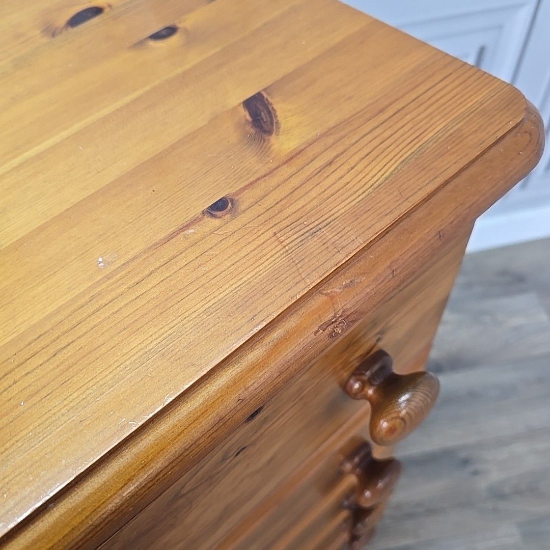 Vintage Chest Of Drawers Ducal Victoria Pine 4 Drawer Retro Solid Wood Commode photo buy
