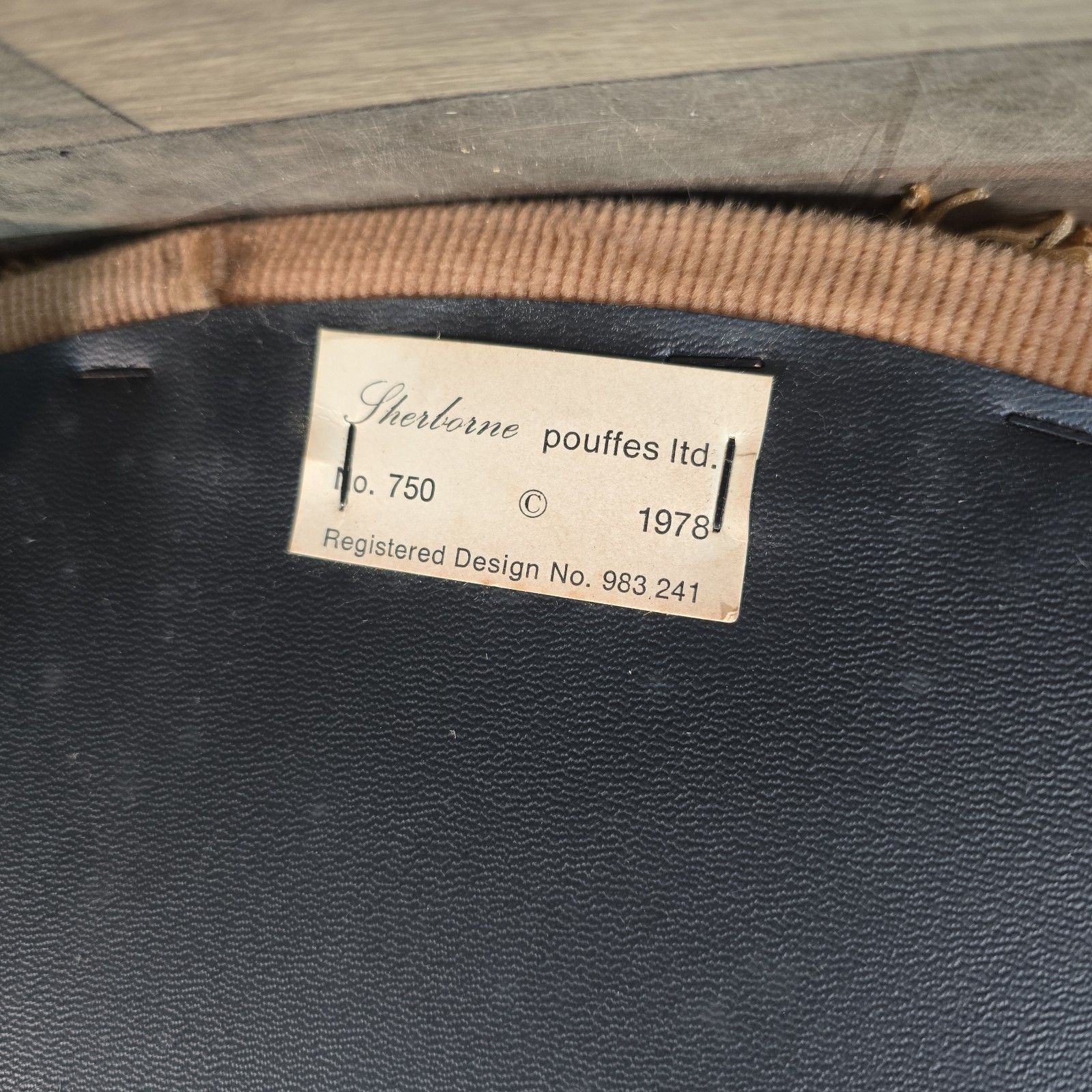 photo vintage Vintage Sherborne Tub Chair Button Back Upholstered Armchair Bedroom Seat Retro