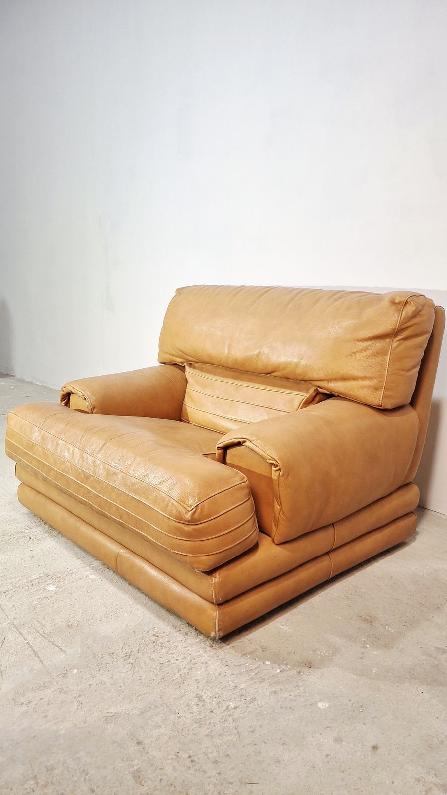 70s Italian Lounge Leather Chair 1 Of 2 photo furniture