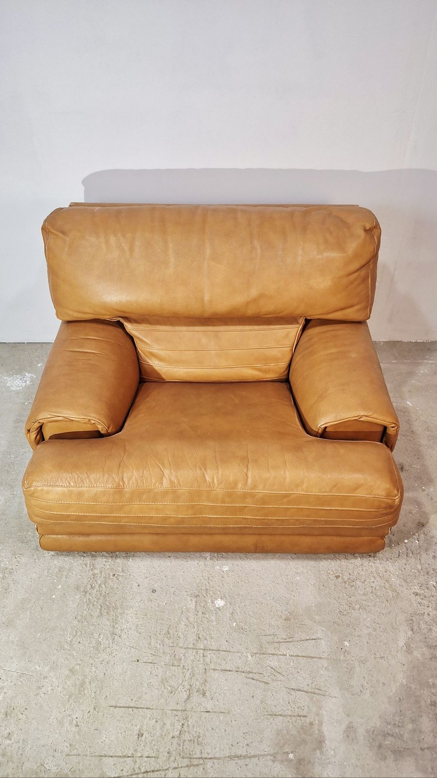 70s Italian Lounge Leather Chair 1 Of 2 photo buy