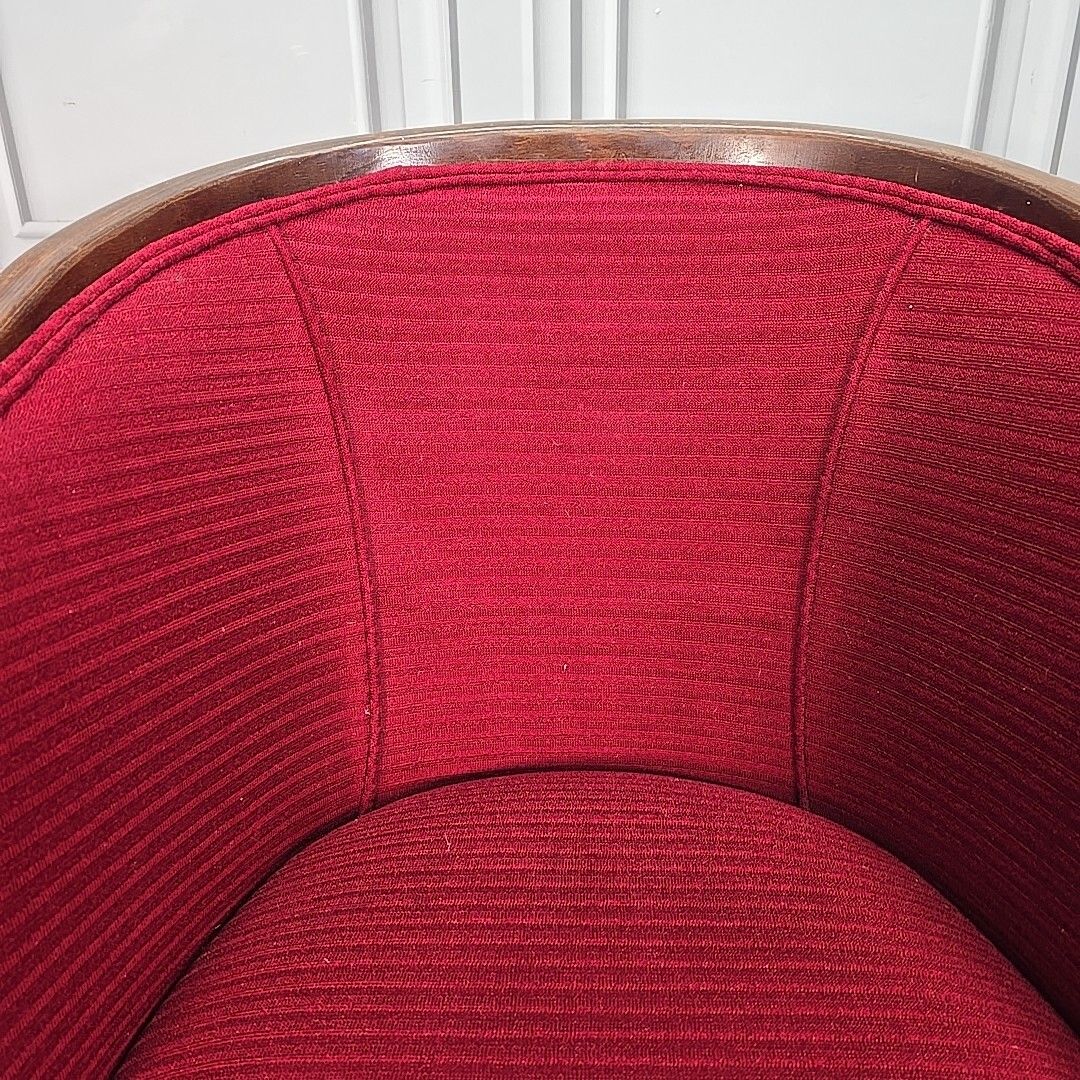 Vintage Club Arm Chair Art Deco French Style Lounge Seat Antique Tub Retro photo vinterior