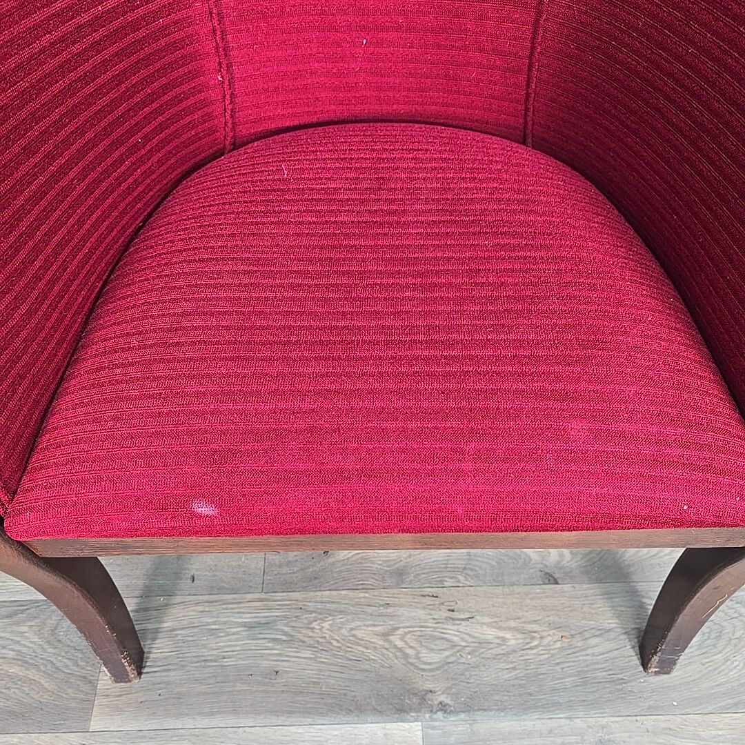 Vintage Club Arm Chair Art Deco French Style Lounge Seat Antique Tub Retro photo vintage