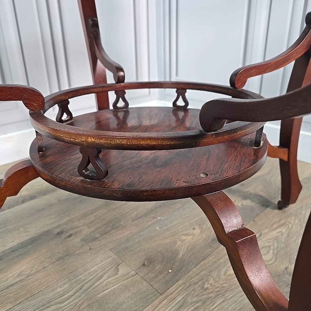 photo buy Antique Aesthetic Movement Table – Inlaid Window Side Centre End Table Wooden
