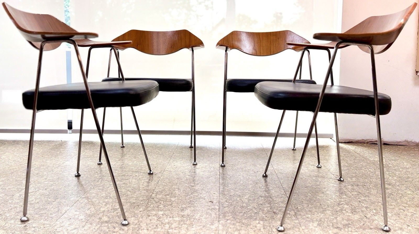 Mid Century Robin Day For Habitat 675 Chairs X 4 Vintage Retro photo furniture