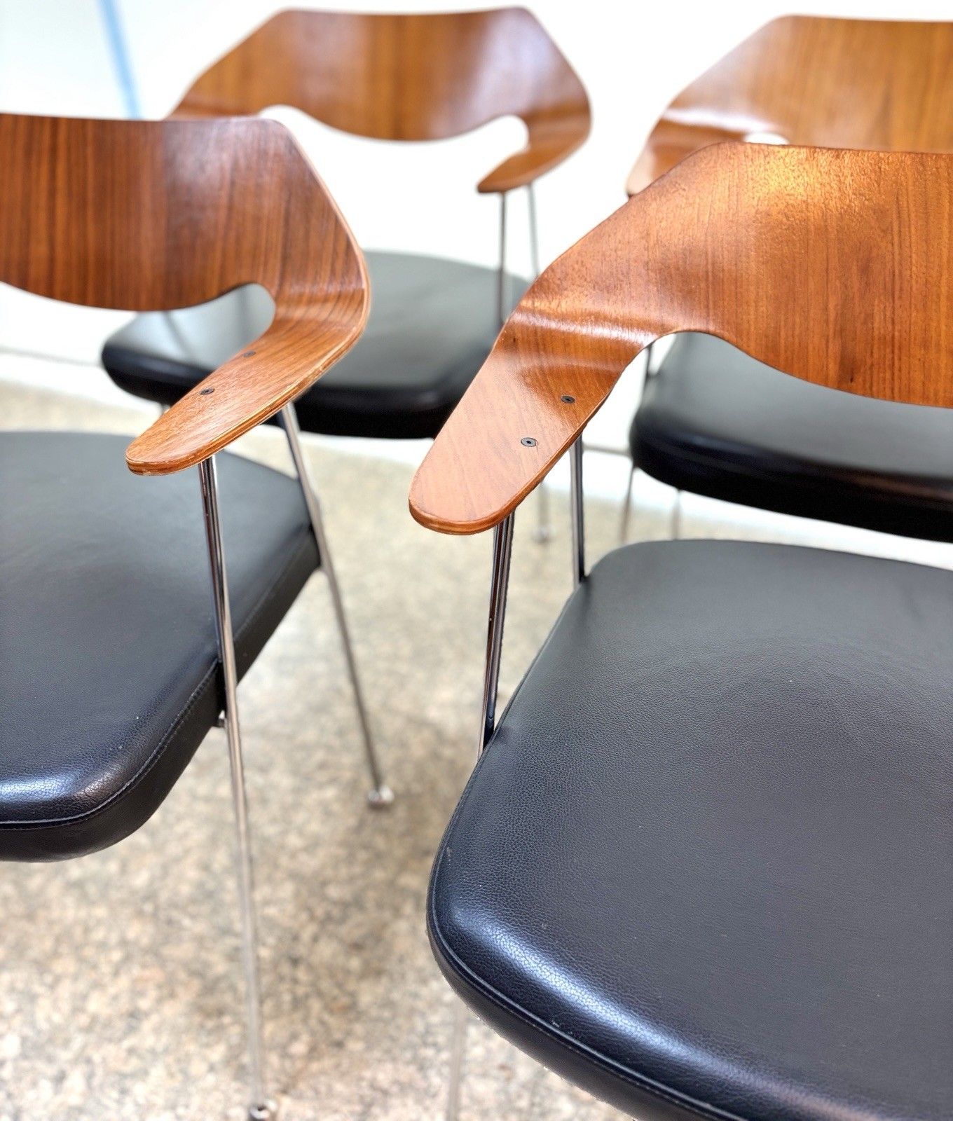 Mid Century Robin Day For Habitat 675 Chairs X 4 Vintage Retro photo buy