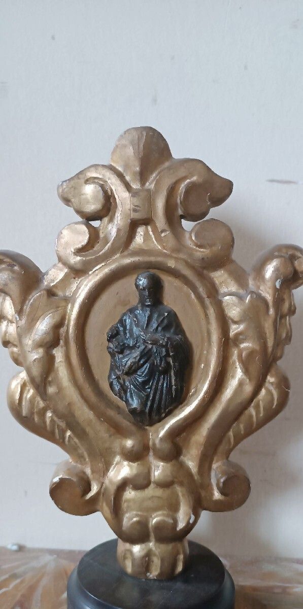 End Piece Of An Antique 18th Century Italian Pastoral Staff photo for sale